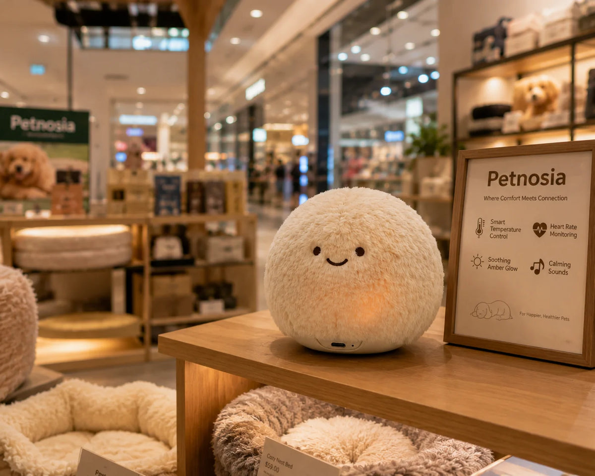 Petzova Calm Companion smart plush for separation anxiety in pets